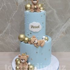 Торт "First Birthday Cake" - Especially for Yusuf !!! #ТортТашкент  #ДетскийТорт #ТортЗаказ #FirstBirthdayCake